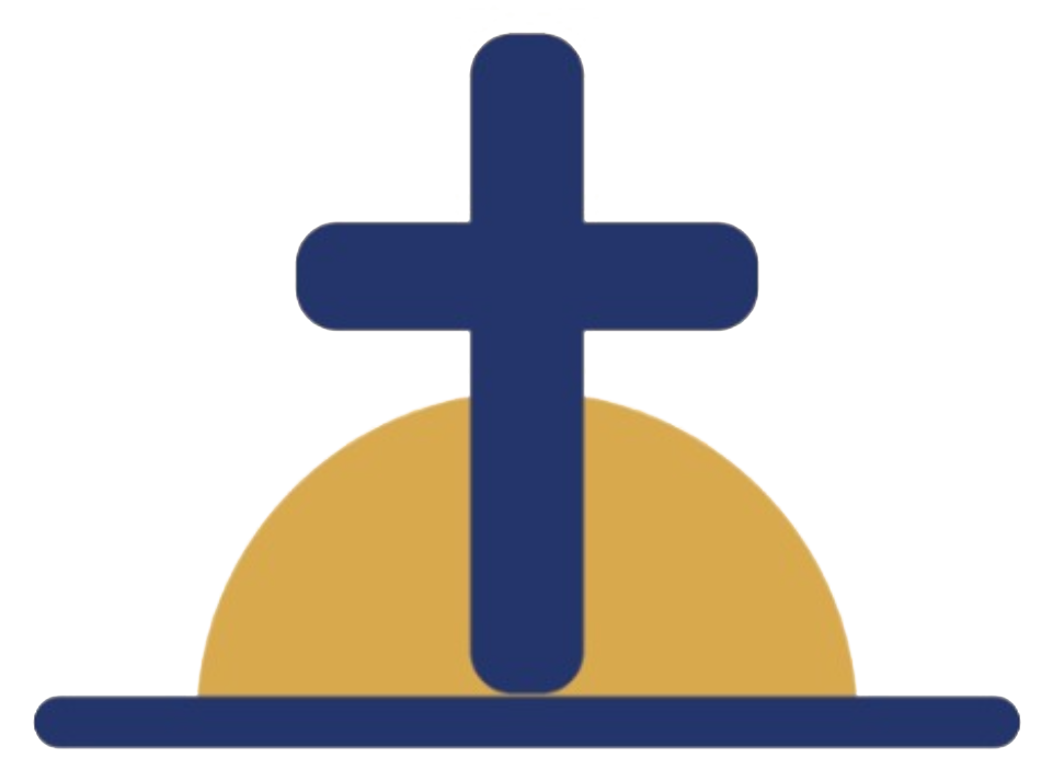 Logotipo da Alvorada — cruz sobre o sol nascente